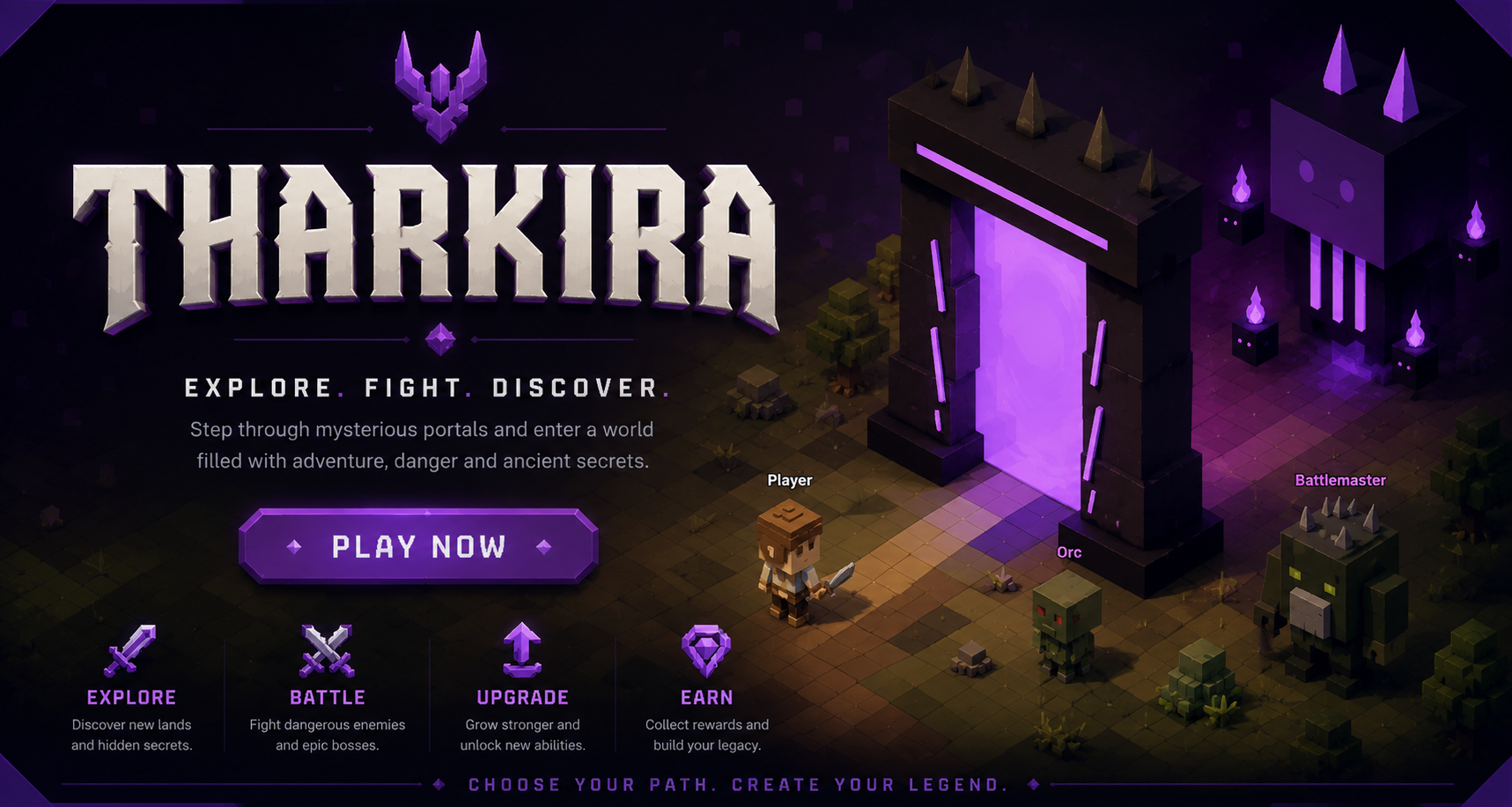 Tharkira — Explore. Fight. Discover.