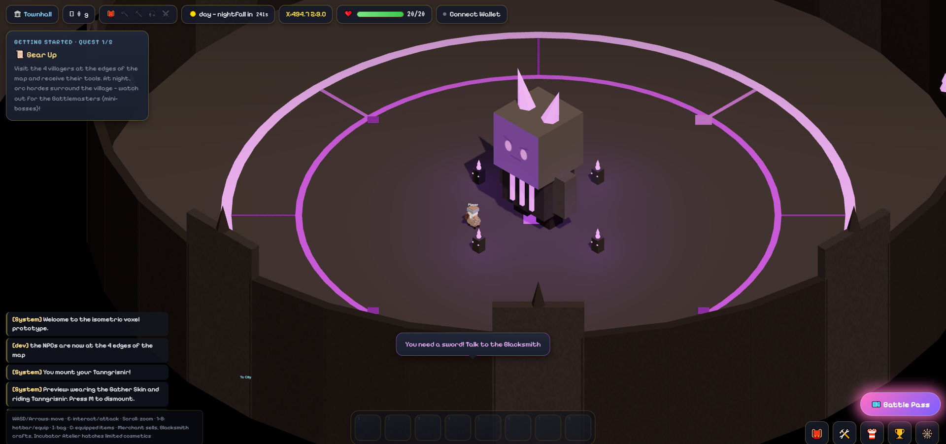 Helheim global boss in the Coliseum